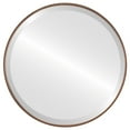 thumbnail image 1 of Miroir Rond Encadré Singapore - Bronze Frotté - 19 Pouces x 19 Pouces, 1 of 7