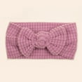 thumbnail image 2 of Splozh Baby Girls Cotton Hair Bows Headbands Baby Headscarf Headband Comfortable Soft Fashionable Bow Baby Headscarf Headband Purple,One Size, 2 of 4