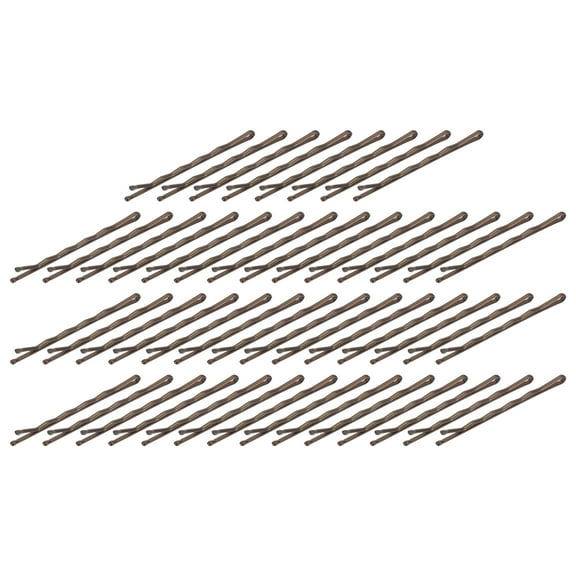 Unique Bargains Fashion Hairclip Hairdo Clip for Women 50 Pcs Brown