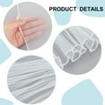 thumbnail image 3 of 157x6Inch White Flower Wrapping Paper Pearl Edge Bouquet Floral Packaging Mesh Paper Wrinkled Wavy Net Yarn, 3 of 5