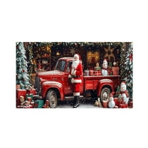 Garage Buddy Christmas Decoration 8x7 FT, Snow Santa Garage Door Cover for Outdoor Holiday Decor, Merry Christmas Yard Hanging & Photo Backdrop