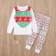thumbnail image 4 of Conjunto de pijama navideño infantil para estar en casa Conjunto navideño de dos piezas para niños y niñas, 4 of 5