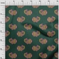 thumbnail image 2 of oneOone Organic Cotton Poplin Twill Fabric Fish Block Printed Craft Fabric BTY 42 Inch Wide, 2 of 4