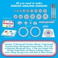 thumbnail image 4 of Spirograph Deluxe Set –Arts and Crafts, Kids Toys, Art Supplies, Craft Supplies, Drawing Kit, Spiral Art, Classic Gear Design Kit, Build-in Case, Pens, Design Sheet Included, Ages 8+, 4 of 6