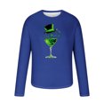 thumbnail image 4 of St Patricks Day Shirts for Men, Long Sleeve T Shirt Graphic Men, Crewneck Shirt Fashionable Men's St Patrick's Day Printing Tshirts Long Sleeved Round Neck Casual Tops Shirt, 4 of 5