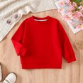 thumbnail image 2 of Vedolay Cute Tops for Girls Fall Clothes Casual Print Long Sleeve Layering Basic Pullover Sweatshirt,Red 3-4 Years, 2 of 5