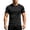 Black, variant on ZHOGXU Daily Solid Color Sports Style Crew Neck Short Sleeve Men's T Shirts Comfortable Everyday Wear