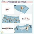 thumbnail image 4 of Dailycode Cotton Pajama Set Snug Fit Long Sleeve Top and Pants for 18M-8Y Various Poses Birds, 4 of 7