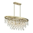 thumbnail image 5 of Livorno 8-Light Oval Chandelier in Noble Brass, 5 of 6