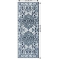 thumbnail image 2 of DweIke Traditional Vintage Overdyed Retro Accent Rug,Non-Slip Boho Ethnic Retro Non-Shedding & Easy Care Carpet for Living Room/Bedroom 2'x6' Light Blue, 2 of 6