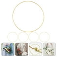 thumbnail image 3 of Metal Hoops Rings Macrame Ring Catcher Dream Craft Wreath Hoop Wire Gold Circle Dreamcatcher Floral Flower Christmas, 3 of 9