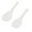 🔥 White_New#1405, variant on Nonstick Rice Paddle Spoon | Textured Food Grade Plastic | White | Comfortable Grip | Easy to Clean | 2-Pack | 7.5" | Heat Resistant Kitchen Utensil for Serving Rice