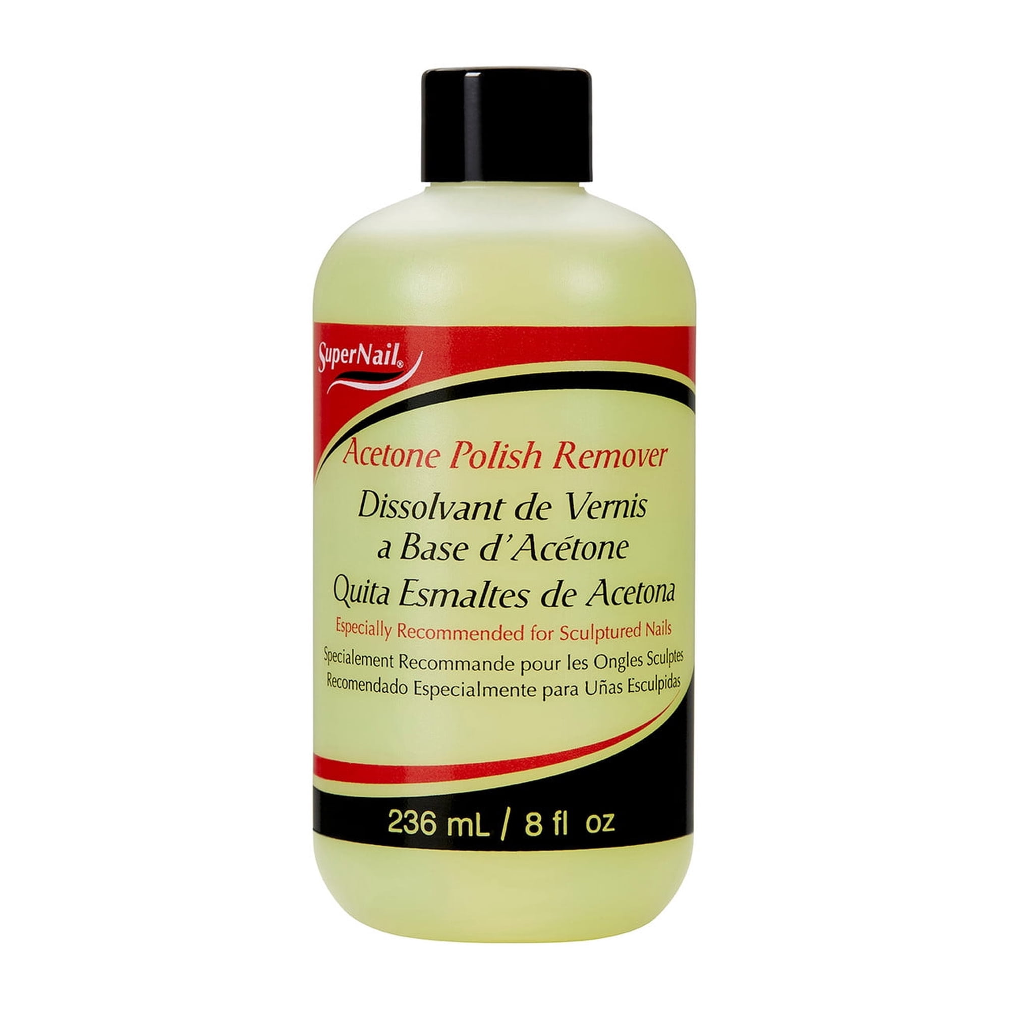 Super Nail Acetone Nail Polish Remover, 8 oz