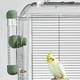 thumbnail image 2 of Comedero Para Pájaros De Metal Y Plástico Resistente Para Jaulas, Perfecto Para Loros Y Pájaros Pequeños. Fácil De Instalar. Dispensador De Agua Para Pájaros Mascota. Varias Opciones De Color., 2 of 5