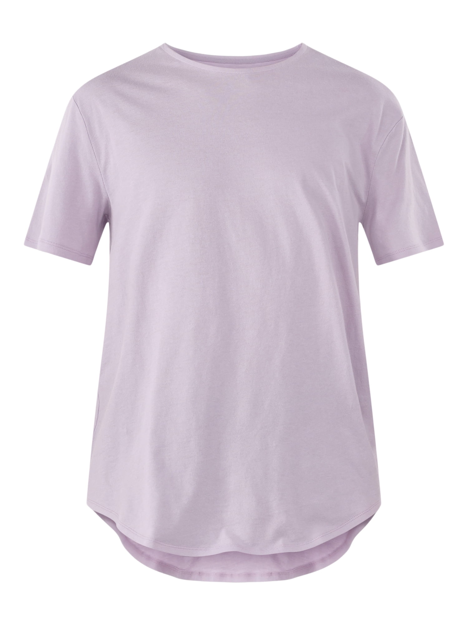 No Boundaries Men's & Big Men's Longline Curved Hem Elongated Tee Shirt, 2-Pack, Sizes XS-5XL
