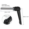 thumbnail image 4 of 4Pcs Clamping Lever Handles, M10 x 60mm 304 Stainless Steel Threaded Male Stud, Adjustable Handles, Black, 4 of 5