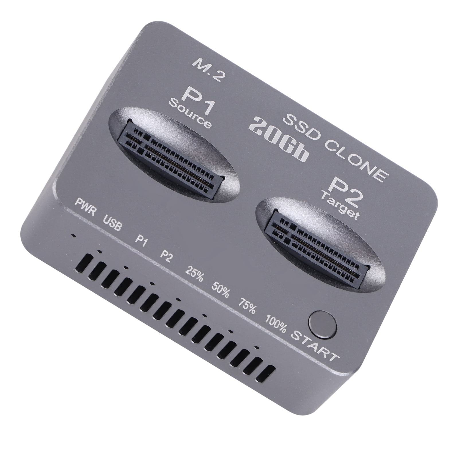 Dual Bay Clone Docking Station, 20Gbps USB 3.2 TYPE C Gen2 X High Speed M.2 NVMe Docking Station  For Computer