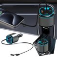 thumbnail image 2 of 96W Car Charger 4in1 Retractable Car Cigarette Lighter Adapter USB Type C S0O1, 2 of 7