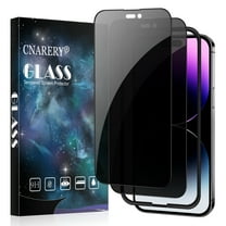 [2 Pack] Cnarery Privacy Anti Spy Screen Protector Compatible for iPhone 14 Pro Max 6.7-Inch, 9H Tempered Glass Anti Glare Full Coverage Film [Easy Installation Frame] [Anti-Scratch] [Bubble Free]