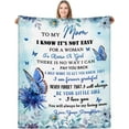 thumbnail image 2 of Gifts for Mom from Daughter, to My Mom Blanket, to My Mom Ultra-Soft Throw Blanket 60"x50"-Mom Blanket from Daughter-Mother\u2018s Day Birthday Gifts for Mom, 2 of 6