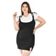 thumbnail image 4 of Set de vestido y playera básica Roman Fashion /Tallas Extras, 3734 (Negro /Blanco) negro 42, 4 of 6