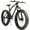 Black, variant on Marknig Fat Tire Mountain Bike with 26 inch Wheels, 21 Speed Bicycle with High Carbon Steel Frame, Double Disc Brake and Front Suspension Anti-Slip for Adults, Black