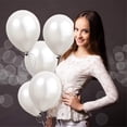 thumbnail image 4 of 100 globos de látex blanco – globos blancos de 10 pulgadas – globos de helio blancos para bodas, fiestas de cumpleaños, festivales, decoraciones navideñas, 4 of 5