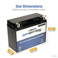 thumbnail image 4 of Zipp Battery Y50-n18l-a3 (50-n18l-a3 12 Volt,20 Ah, 260 Cca) High Performance Power Sports Battery, 4 of 7