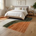 thumbnail image 3 of ODIKA 6'x9' Machine Washable Non-Slip Area Rug, Unique Artistic with Abstract and Cool Vibe High Traffic Rug, Brown, 86757, 3 of 7