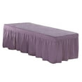 thumbnail image 4 of facefd Jupe de Table de Massage SPA Housse de Lit de Beauté en Lin Drap de Lit de Massage Violet, 4 of 7