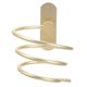 thumbnail image 1 of No Drill Wall Mounted Hair Dryer Holder Space Aluminum Gold Finish Bathroom Storage Rack, 1 of 4