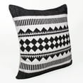 thumbnail image 3 of Ox Bay Indoor Mosaic Geometric Tile Square Throw Pillow, Black / White, 20" x 20", 3 of 8