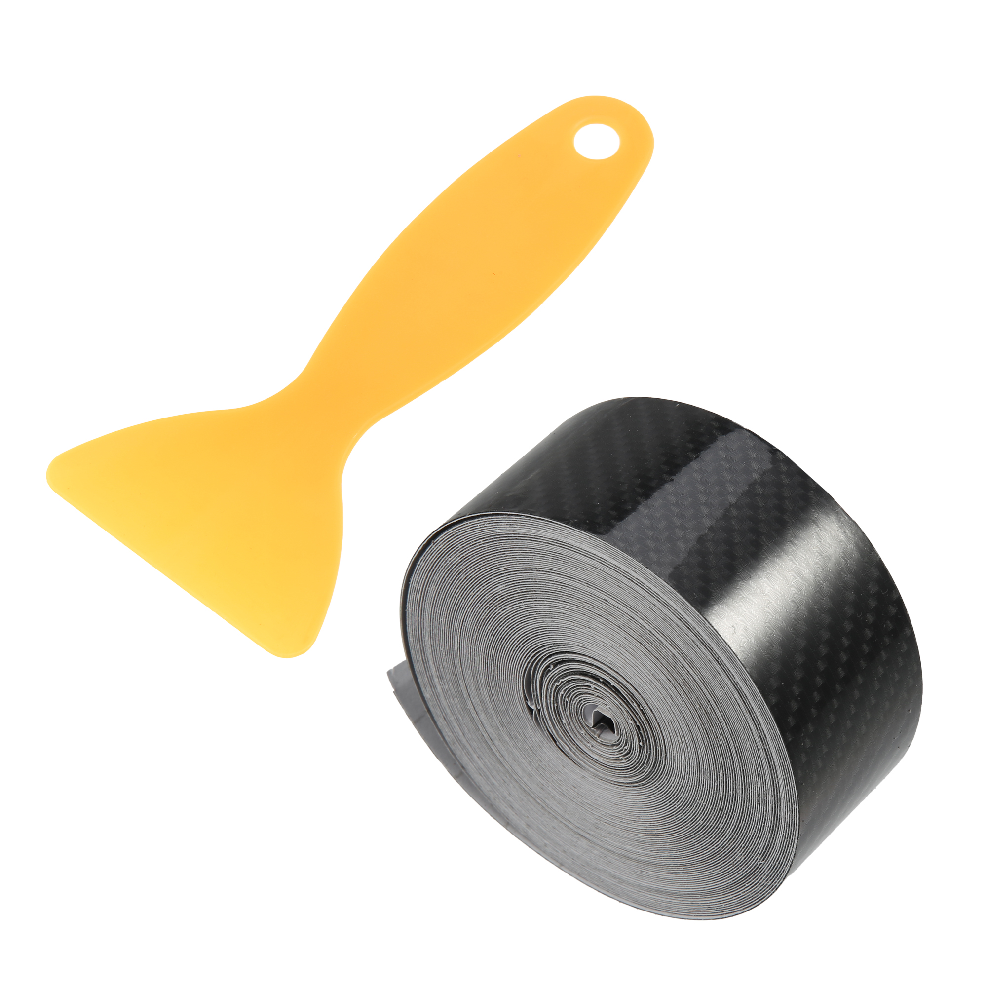 Black 10mx3cm 32.8ftx1.18inch Car Door Sill Protector Film Cover