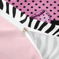 thumbnail image 4 of spefrowx Pink Polka Dot Bow Twin Duvet Cover for Kids, Chic Zebra Wildlife Print Twin Bedding, Pink Reversible, 2 Pieces, 1 Duvet Cover and 1 Pillowcase, 4 of 6