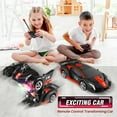 thumbnail image 3 of Remote Control Car, POPO RC Cars LED Light,One-Button Transforming, 360° Rotation Drifting, 1:18 RC Car Toy Gift for Kids,Red, 3 of 9