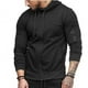 thumbnail image 2 of Sudadera con cremallera completa para hombre, sudadera informal elegante de manga larga para hombre con bolsillos grandes para fitness, color negro XXL, 2 of 12