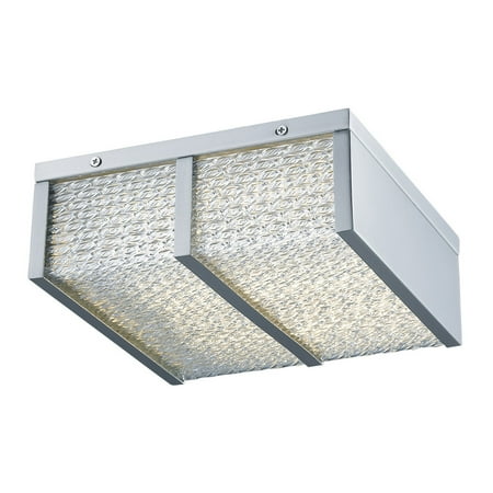 

Flush Mounts 1 Light Fixtures With Polished Chrome Finish Integrated Bulb Type 12 30 Watts
