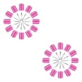 thumbnail image 1 of Minnieouse 24X Hair Roller Auto-agarre Rizador Peluquería Mano de obra fina Conveniencia profesional Suministros de barbería 4.8cm 4.8 cm rosa roja 2piezas, 1 of 6