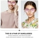 thumbnail image 5 of 1 par de gafas de sol elegantes para fiestas, gafas creativas y de moda., 5 of 6