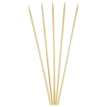 BNHHYYDS Bamboo Skewers 10 Inch - Heavy Duty BBQ Sticks for Kebabs, Grill, Corn on the Cob - 25 Bags of 100 (2500 Count) - Heat Sanitized