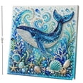 thumbnail image 2 of Ocean Theme Pearl Art DIY Kit, 3D Pearl Painting Craft, Gemstone Mosaic Canvas Art Set for Adults Beginners, Handmade Coastal Wall Decor & Creative Holiday Gift, Ocean Wall Decor, 2 of 8