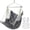 Dark Grey, variant on Hanging Hammock Chair Swing White With Footrest Indoor Outdoor Portable