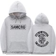 thumbnail image 3 of Sudadera con capucha y estampado de doble cara para hombre y mujer, Sons of Anarchy SAMCRO, diseño de marca de moda, sudadera de algodón con capucha de polar, 3 of 5