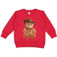 thumbnail image 2 of Inktastic Cowboy Teddy Bear Bandana Kids Toddler Sweatshirt, 2 of 4