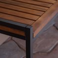 thumbnail image 5 of Industrial Wood and Metal Bench with Sturdy Cantilever Legs for Outdoor or Indoor Use – Modern Seating for Home or Garden, 5 of 9