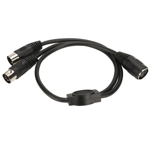Cable Din hembra de 5 pines a 2 macho Din de 5 pines, 5 núcleos, adaptador divisor Y Flexible DIN de 5 pines, Cable de conexión de sonido para estudios