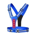 thumbnail image 2 of Chaleco reflectante LED de 360  degree Chalecos iluminados Alta visibilidad para hombres Mujeres Jogging azul shamjiam Chaleco reflectante para correr, 2 of 8