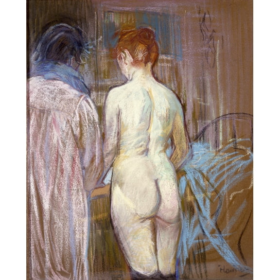 24x29in Photo Paper Toulouse-Lautrec Femmes de Maison, Prostitutes 1893