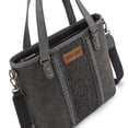 thumbnail image 2 of Wrangler Weatern Tote Bag for Women Medium Sized Aztec Handbags with Crossbody Strap, Tooled-Black, 2 of 6