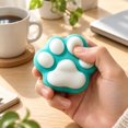 thumbnail image 5 of Cat Paw Squishy with Soft Squeezable Design, 1-Pack, Teal, for Relaxation, Toy, 5 of 5